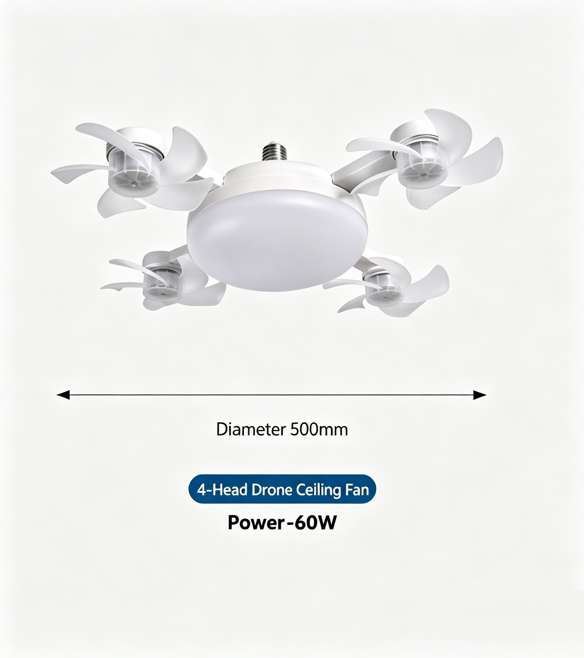 🌀New E27 Socket Ceiling Fan Light – 2-in-1 Silent LED Fan with Remote Control, Energy-Saving Cooling & Lighting Combo for the Home Bedroom