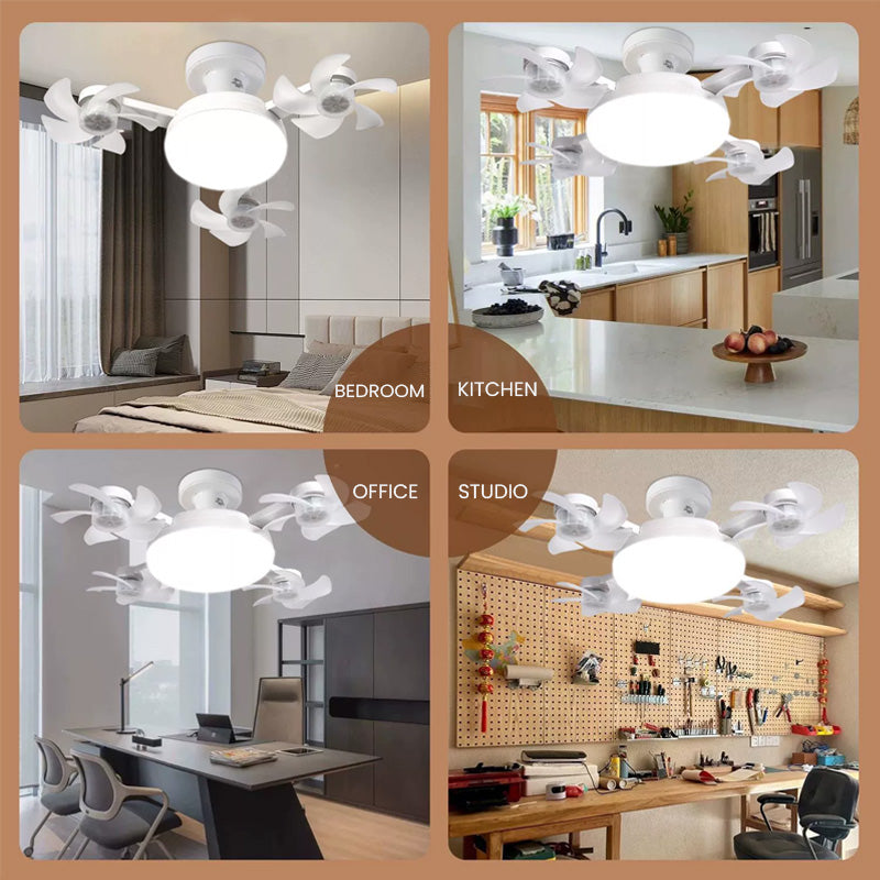 🌀New E27 Socket Ceiling Fan Light – 2-in-1 Silent LED Fan with Remote Control, Energy-Saving Cooling & Lighting Combo for the Home Bedroom