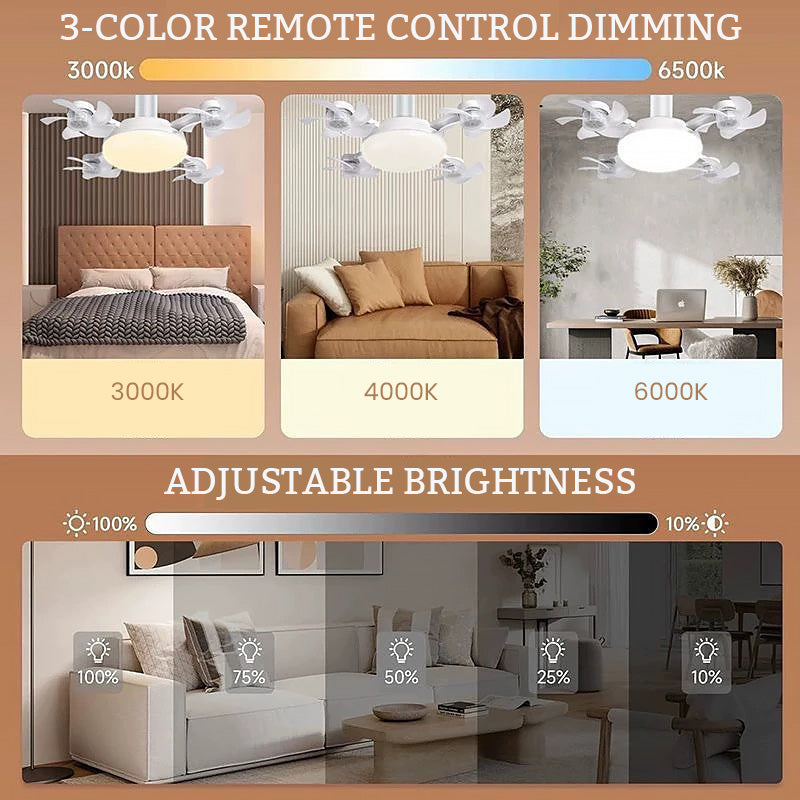 🌀New E27 Socket Ceiling Fan Light – 2-in-1 Silent LED Fan with Remote Control, Energy-Saving Cooling & Lighting Combo for the Home Bedroom