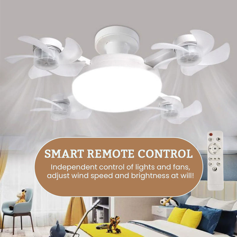 🌀New E27 Socket Ceiling Fan Light – 2-in-1 Silent LED Fan with Remote Control, Energy-Saving Cooling & Lighting Combo for the Home Bedroom